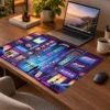 Neon Tokyo Nights Dizüstü Gaming Mousepad