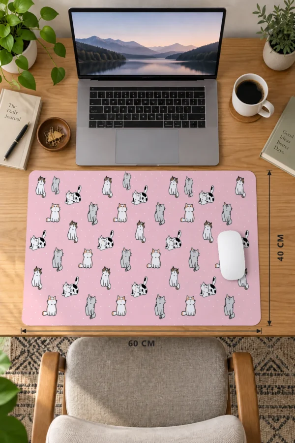 Pastel Paws 60x40 Gaming Mousepad Pastel Paws Dizüstü Gaming Mousepad