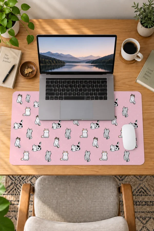 Pastel Paws 60x40 Gaming Mousepad Pastel Paws Dizüstü Gaming Mousepad