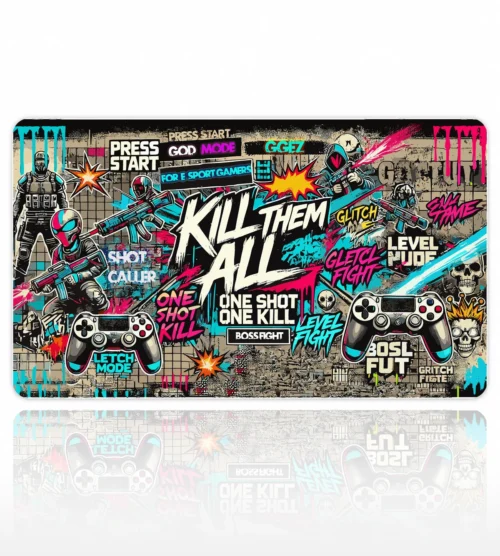 Kill Them All 60x40 Gaming Mousepad Kill Them All Dizüstü Gaming Mousepad
