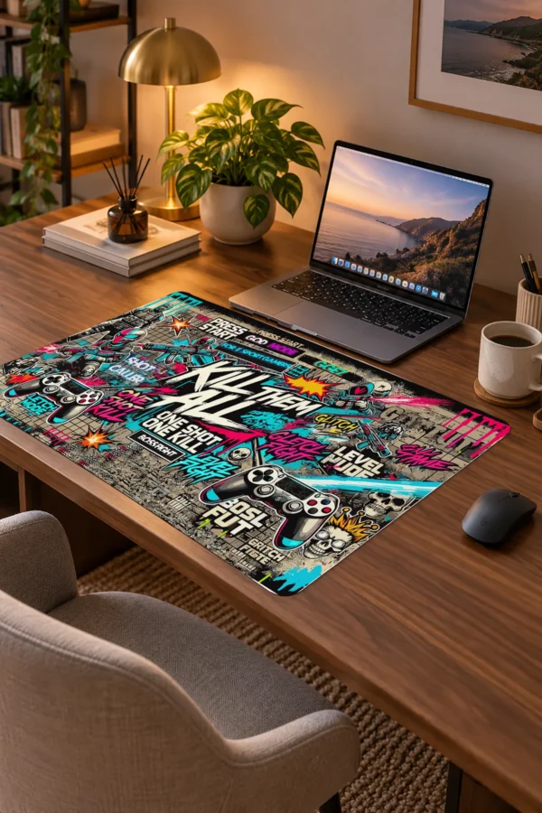 Kill Them All 60x40 Gaming Mousepad Kill Them All Dizüstü Gaming Mousepad