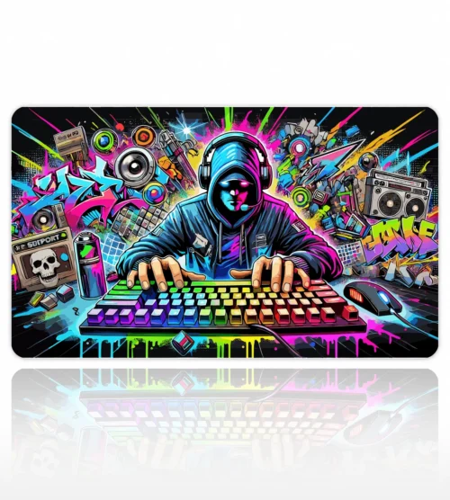 Cyber Graffiti 60x40 Gaming Mousepad Cyber Graffiti Dizüstü Gaming Mousepad