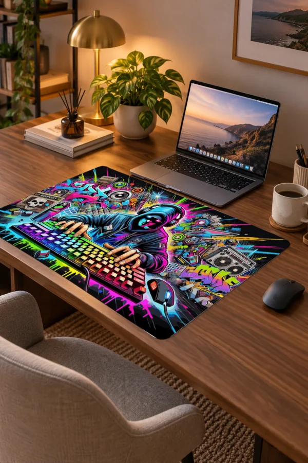 Cyber Graffiti Dizüstü Gaming Mousepad