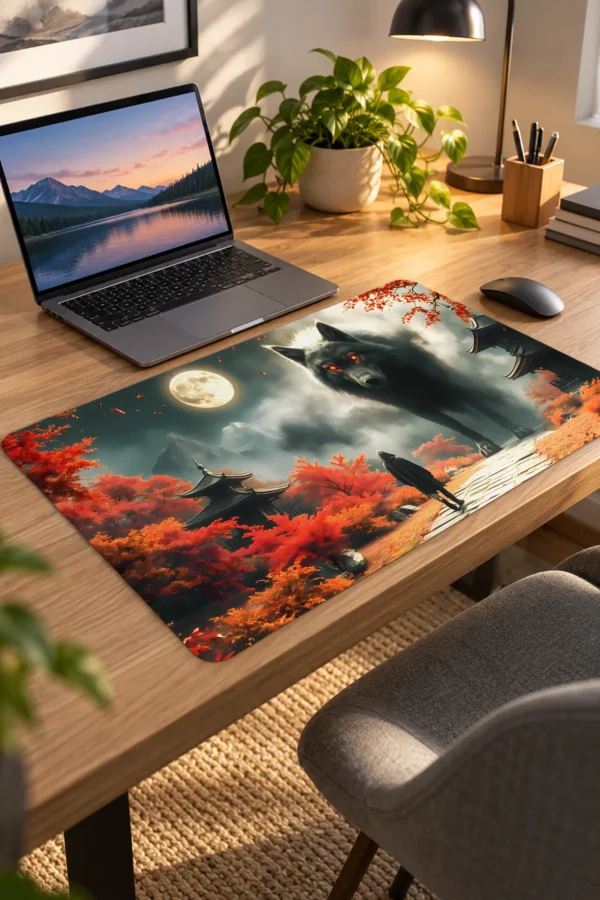 Eclipse Wolf 60x40 Gaming Mousepad Eclipse Wolf Dizüstü Gaming Mousepad