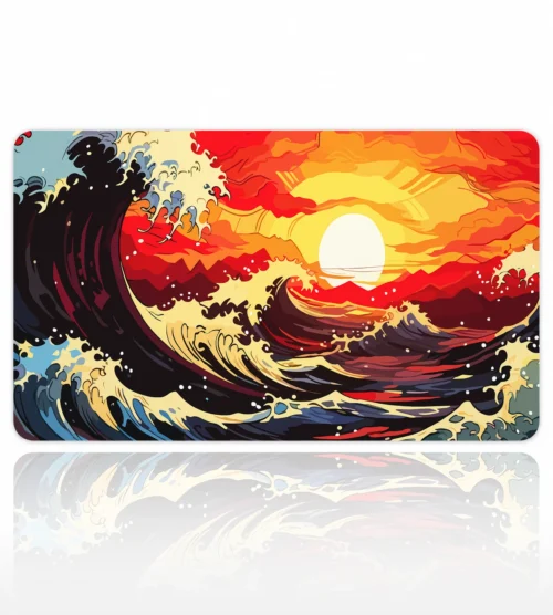 Kanagawa Sunset 60x40 Gaming Mousepad Kanagawa KK-28 Dizüstü Gaming Mousepad