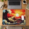 Kanagawa Sunset 60x40 Gaming Mousepad Kanagawa KK-28 Dizüstü Gaming Mousepad