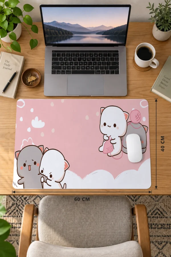 Cozy Paws Dizüstü Gaming Mousepad