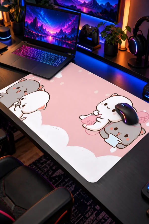 Cozy Paws Dizüstü Gaming Mousepad