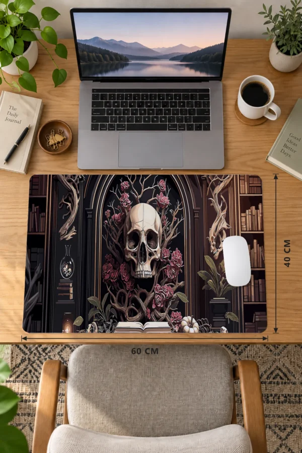 Gothic Bloom 60x40 Gaming Mousepad Gothic Bloom Dizüstü Gaming Mousepad