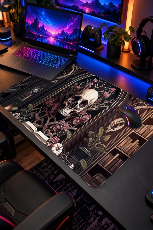 Gothic Bloom 60x40 Gaming Mousepad Gothic Bloom Dizüstü Gaming Mousepad