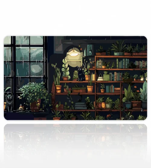 The Botanist’s Cat 60x40 Gaming Mousepad The Botanist’s Cat Dizüstü Gaming Mousepad