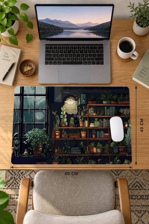 The Botanist’s Cat Dizüstü Gaming Mousepad