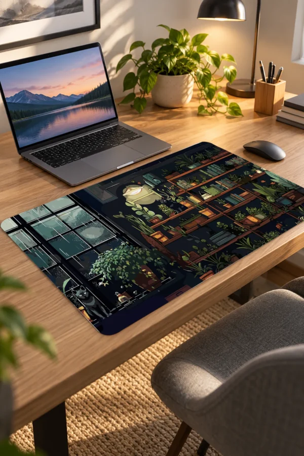 The Botanist’s Cat Dizüstü Gaming Mousepad