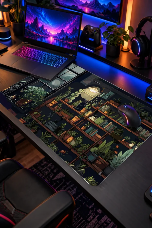 The Botanist’s Cat Dizüstü Gaming Mousepad