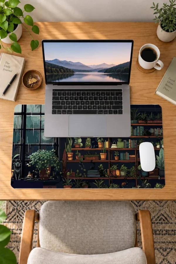 The Botanist’s Cat Dizüstü Gaming Mousepad