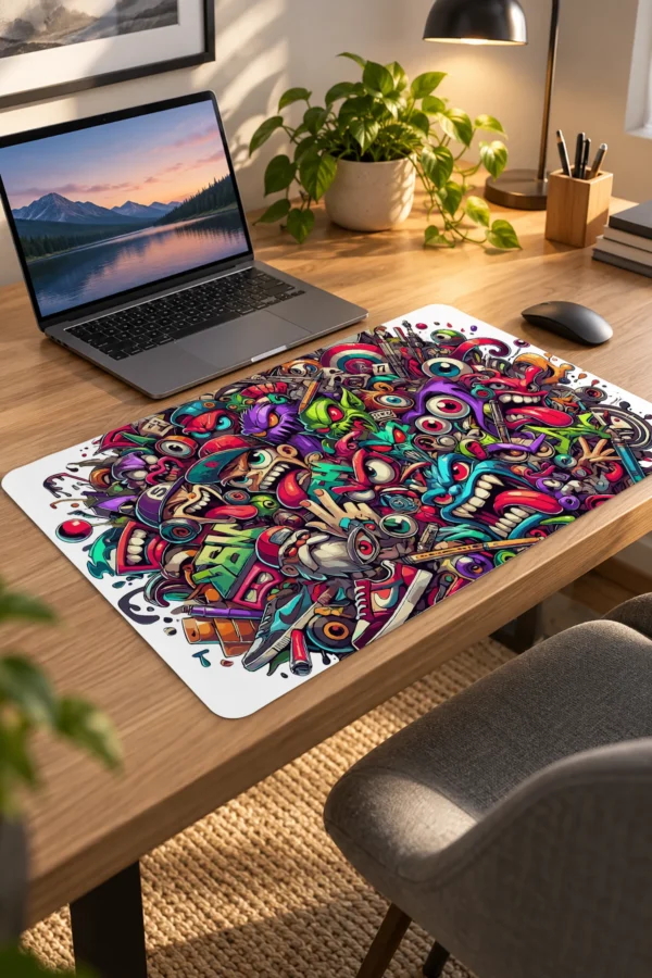 Graffiti Madness Dizüstü Gaming Mousepad