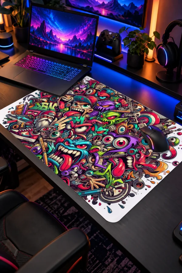Graffiti Madness Dizüstü Gaming Mousepad