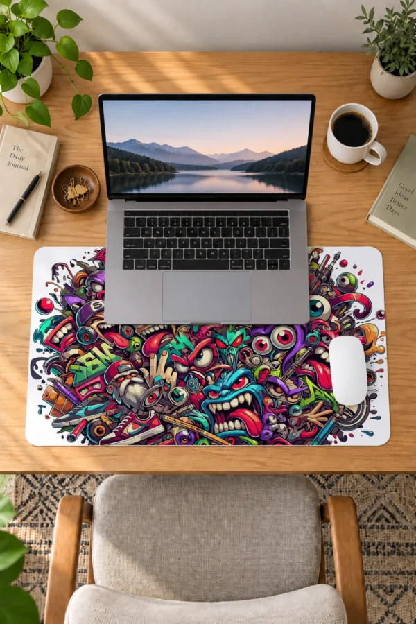 Graffiti Madness Dizüstü Gaming Mousepad