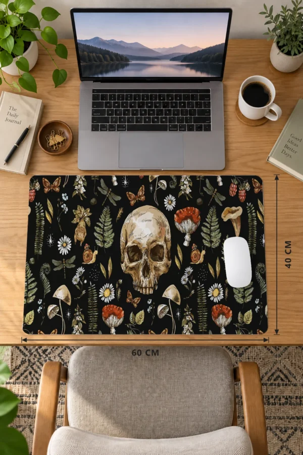 Botanic Bones 60x40 Gaming Mousepad Botanic Bones Dizüstü Gaming Mousepad
