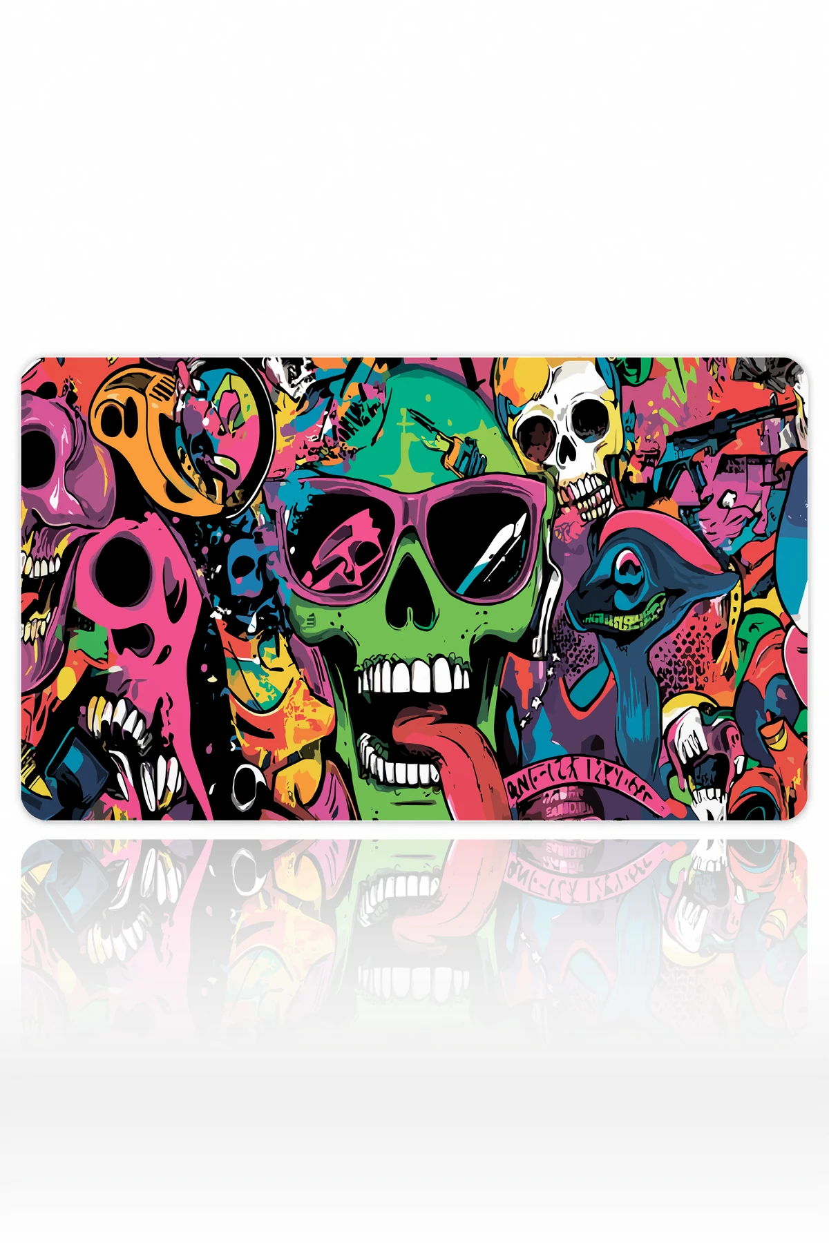 Neon Skull Riot Dizüstü Gaming Mousepad