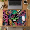 Neon Skull Riot Dizüstü Gaming Mousepad