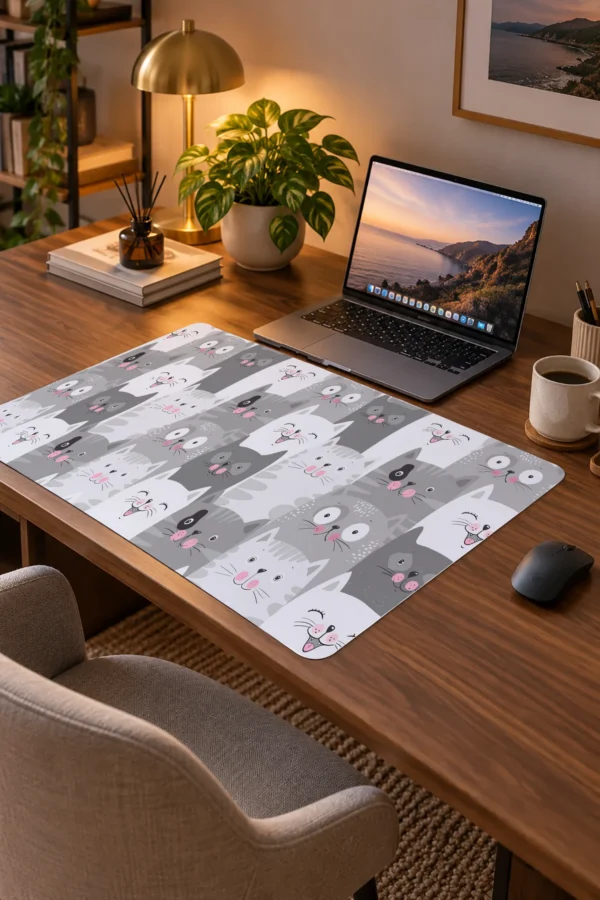 Grey Whiskers 60x40 Gaming Mousepad Grey Whiskers Dizüstü Gaming Mousepad