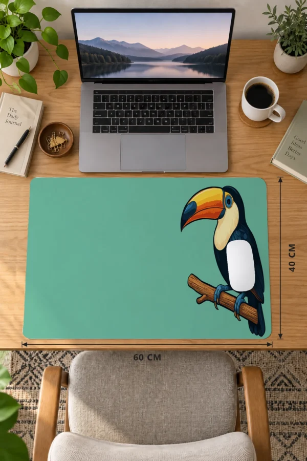 Tukan Kuşu Baskılı Dizüstü Gaming Mousepad