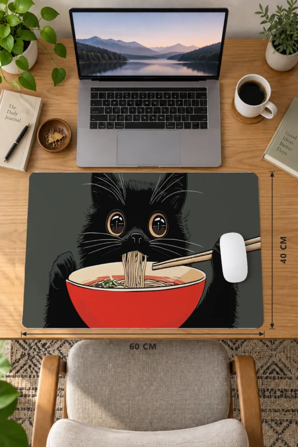 Noodle Cat Dizüstü Gaming Mousepad