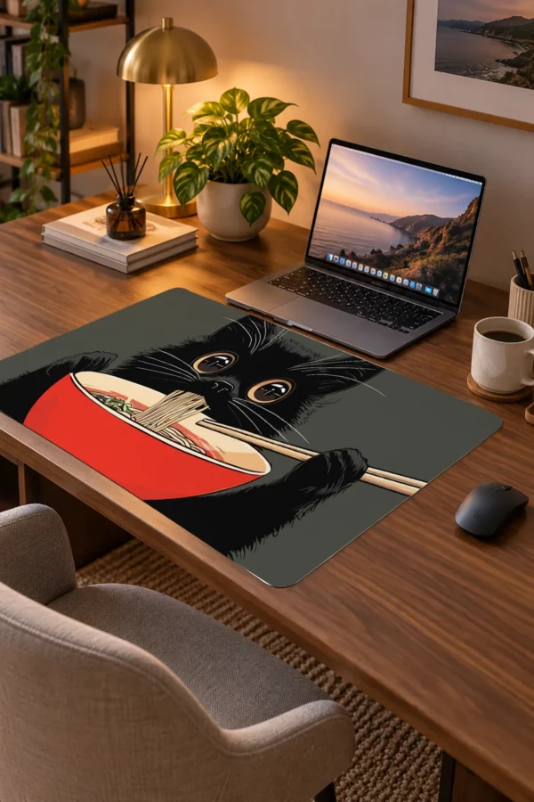 Noodle Cat Dizüstü Gaming Mousepad