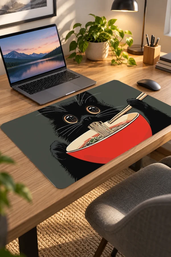 Noodle Cat Dizüstü Gaming Mousepad