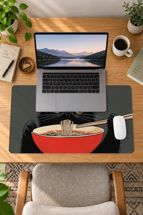 Noodle Cat Dizüstü Gaming Mousepad