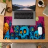 Neon Skull Hallowen Dizüstü Gaming Mousepad