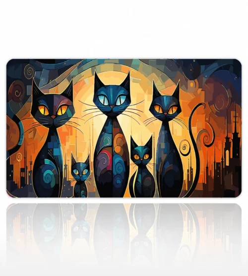 Midnight Whiskers Dizüstü Gaming Mousepad