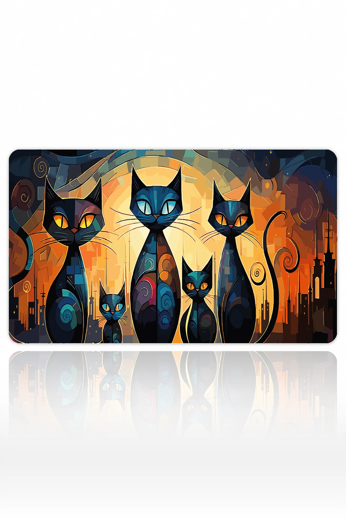 Midnight Whiskers Dizüstü Gaming Mousepad