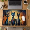 Midnight Whiskers Dizüstü Gaming Mousepad