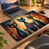 Midnight Whiskers Dizüstü Gaming Mousepad